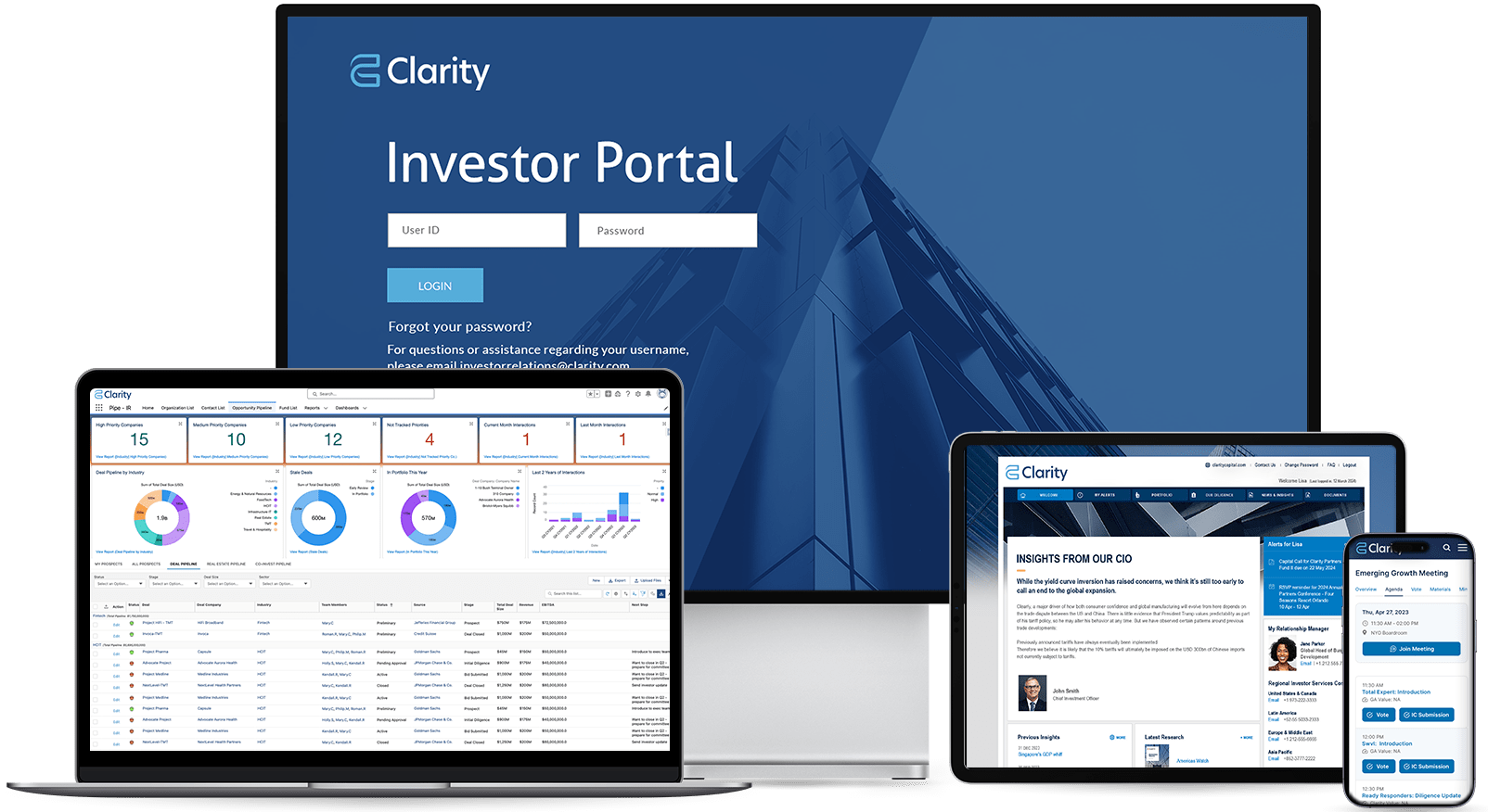 InvestorFlow main display Mobile